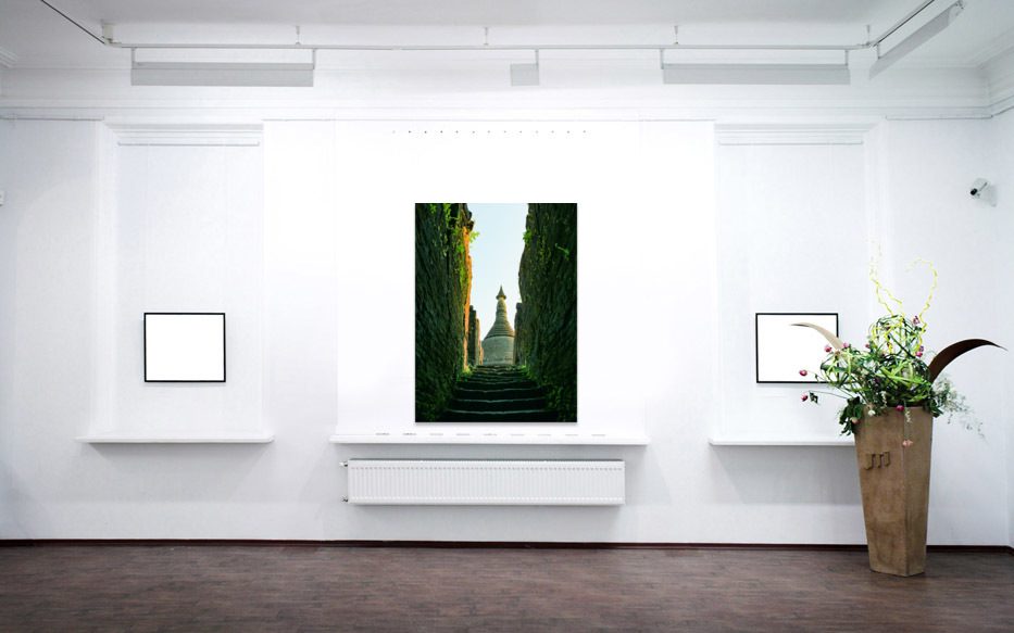 Overgrown Pagoda Framed Print