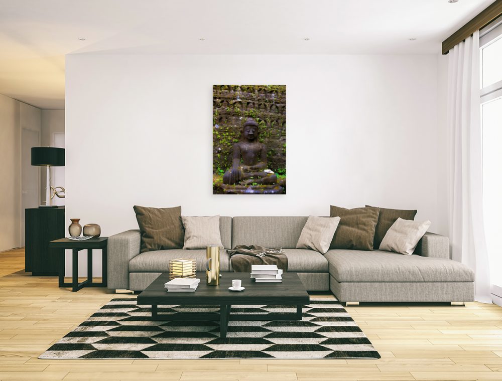 Overgrown Buddha Framed Print - Image 2