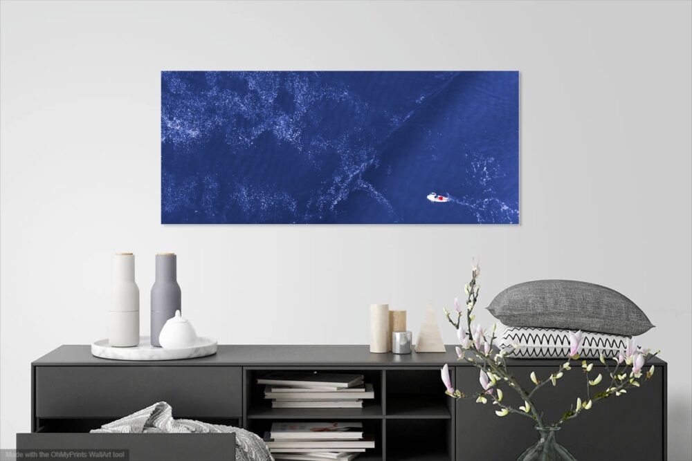 Alone - Surfer Framed Print