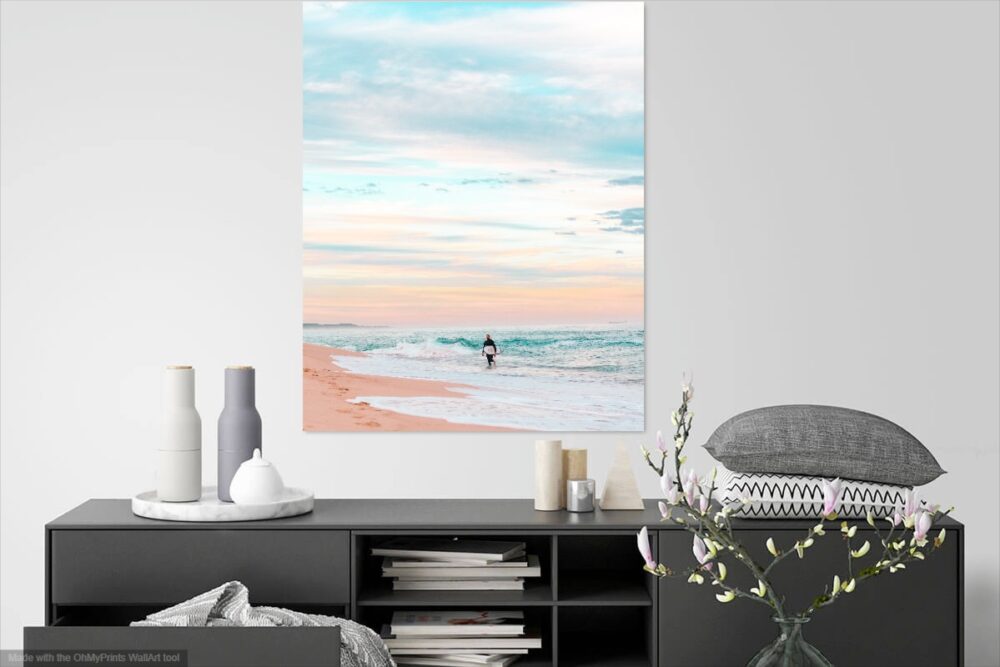 Ethereal Surfer Framed Print