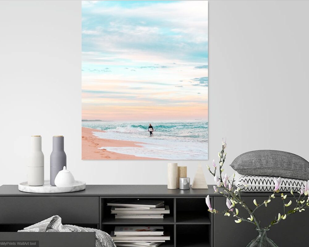 Ethereal Surfer Framed Print