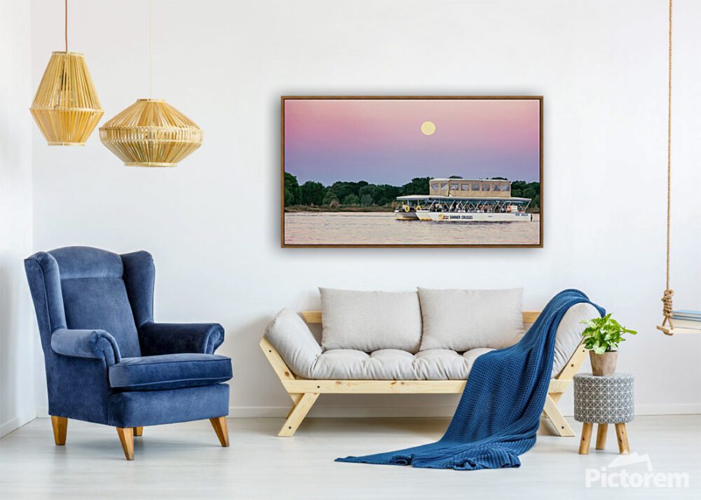 african sunset wall art