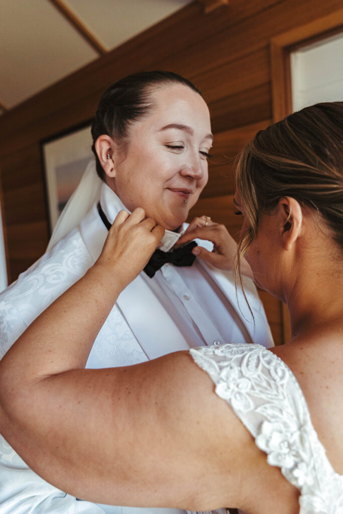 LGBT couple getting ready photos